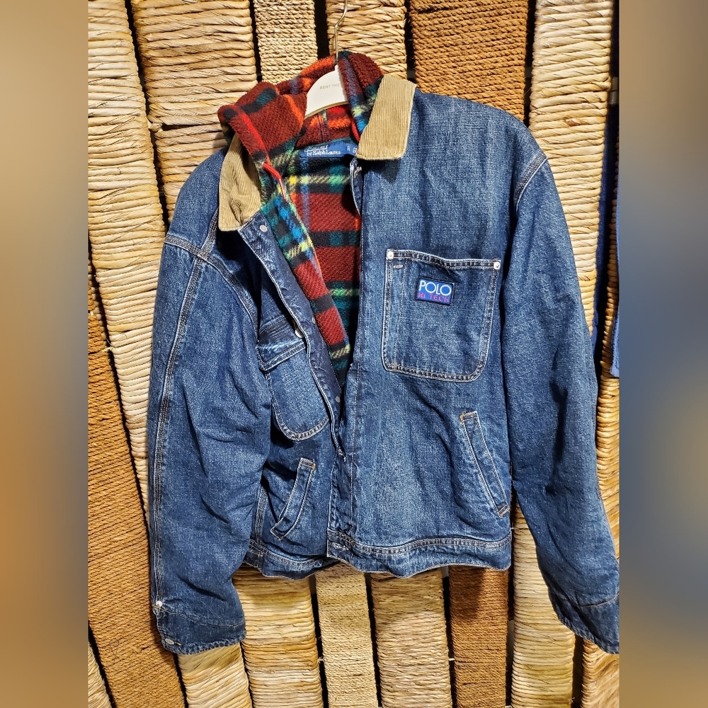 Western themed designer denim jacket